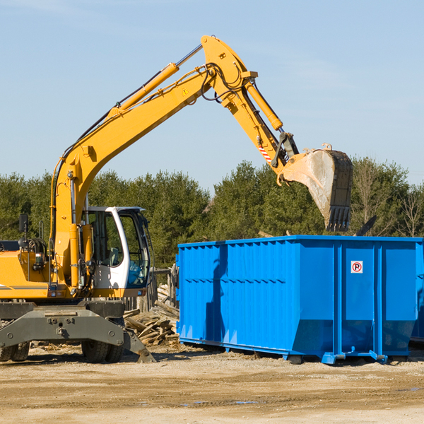 how many times can i have a residential dumpster rental emptied in Hand County